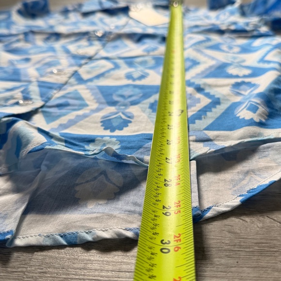 Sheridan French “Fern Blouse” – Size M – Colorful Geometric Triangle Top - Picture 5 of 6